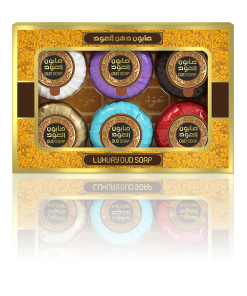 luxury oud mini soap box x 6