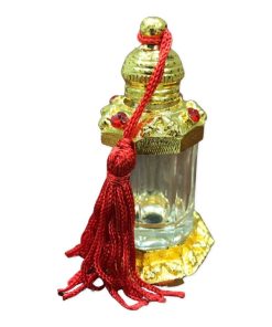 glass and metal with red tassle