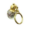 glass bottle key ring
