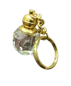 glass bottle key ring