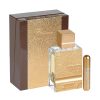 HARAMAIN AMBER OUD GOLD 999.9 DUBAI EDITION SPRAY 100ML+ REFILLABLE ATOMIZER